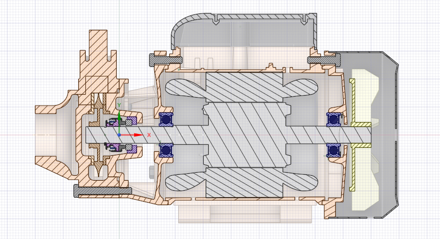 泵三维模型9:QB60旋涡泵